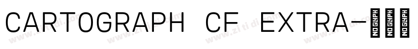 CARTOGRAPH CF EXTRA字体转换